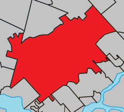 Mirabel Quebec location diagram